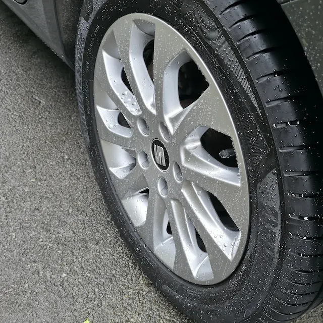 Protected wheel surface after detailing